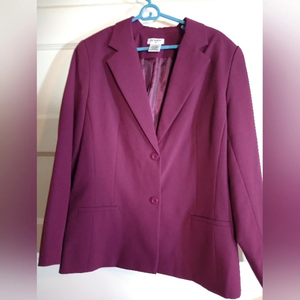 Liz Baker 16 tall women's suit jacket/blazer purple